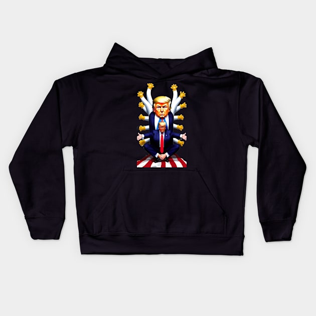 Don Brahma, God of USA Kids Hoodie by Doctor Doom's Generic Latverian Storefront